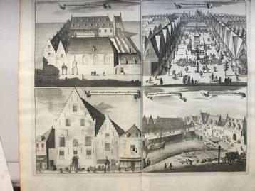 Zeel., Middelburg, Gravenstee, Vismarkt, kerk, gevang , 1696 beschikbaar voor biedingen