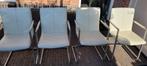 Eetkamerstoelen, Gebruikt, Wit, Leer, Ophalen of Verzenden