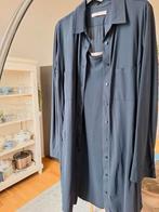Tuniek/blousejurk met slipdress/jurkje in travelstof, Kleding | Dames, Jurken, Ophalen of Verzenden, Zo goed als nieuw, Blauw