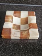 Alabaster Zeepbakje Schaakbord Design, Antiek en Kunst, Ophalen of Verzenden