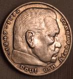 Duitse 2 Reichsmark 1939G Deerde Reich, Verzenden, Duitsland, Losse munt, Zilver
