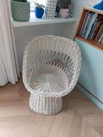 Rotan fauteuil wit, Huis en Inrichting, Ophalen, Gebruikt