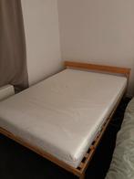 Bedframe Neiden Ikea + matras 140x200, Ophalen, Beige, Tweepersoons, 140 cm