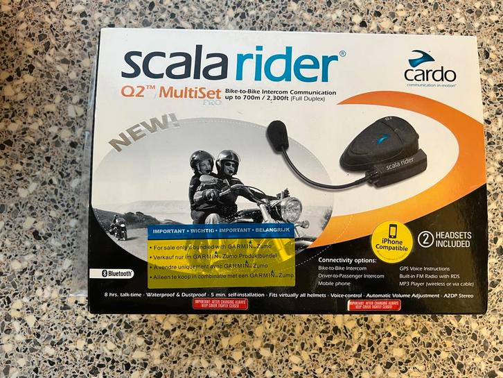 Scala Rider Q2 MultiSet PRO - Nette Staat, Motoren, Accessoires | Navigatiesystemen, Gebruikt, Ophalen of Verzenden