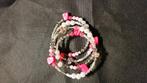 Mooie spiraal armband. Past altijd., Ophalen of Verzenden, Nieuw, Roze, Overige materialen