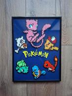 Pokémon kunstwerk strijkkralen met lijst (uniek)! 41x 31 cm, Ophalen of Verzenden, Nieuw, Overige typen