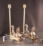 Paar lampvoeten met bronzen sfinxen, Ophalen of Verzenden