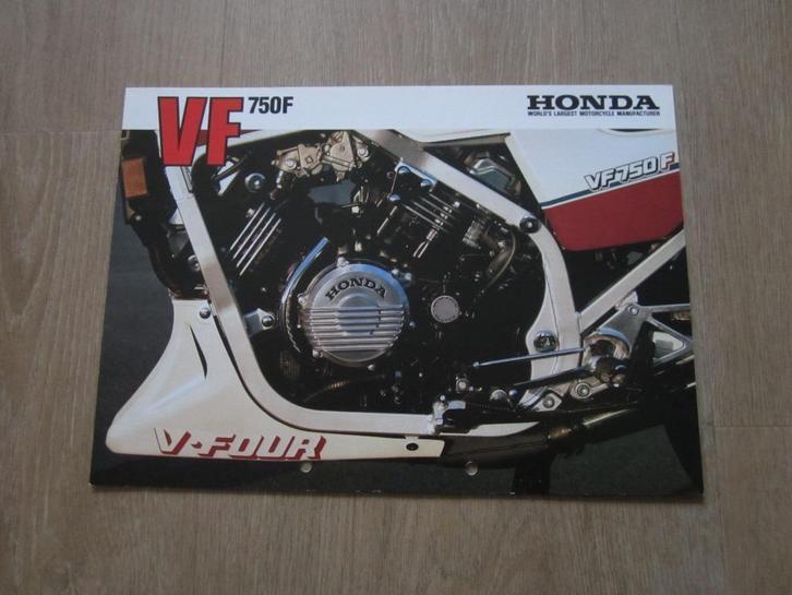 Honda VF 750 F brochure folder 1983 ?, Motoren, Handleidingen en Instructieboekjes, Honda, Ophalen of Verzenden