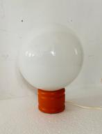 Space Age mushroom lamp met oranje voet, Ophalen of Verzenden, Huis en Inrichting