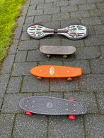 Te koop: 3 skateboards + 1 waveboard!, Sport en Fitness, Skateboarden, Skateboard, Zo goed als nieuw, Ophalen