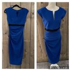 Kobaltblauwe jurk met rits achterkant Diva Catwalk | Maat S, Blauw, Diva Catwalk, Ophalen of Verzenden, Maat 36 (S)