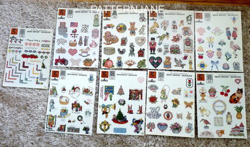 Borduren patronen : 25 leaflets met kleine motiefjes, Hobby en Vrije tijd, Borduren en Borduurmachines, Zo goed als nieuw, Overige typen