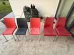 Set van 5 stoelen, Huis en Inrichting, Stoelen, Ophalen, Zo goed als nieuw, Metaal, Vijf, Zes of meer stoelen