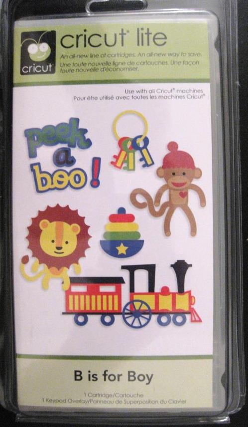 Cricut Lite Cartridge B Is For Boy **nieuw**, Hobby en Vrije tijd, Scrapbooking, Nieuw, Cartridge, Cricut, Verzenden
