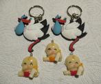 2x Sleutelhanger Ooievaar met baby + 3x Hangertje baby, Verzenden, Nieuw, Materiaal
