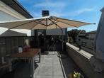Parasol, beige met voet, Tuin en Terras, Ophalen, Zweefparasol, 3 tot 4 meter, Verstelbaar