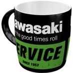 Kawasaki service since 1953 reclame mok koffie beker