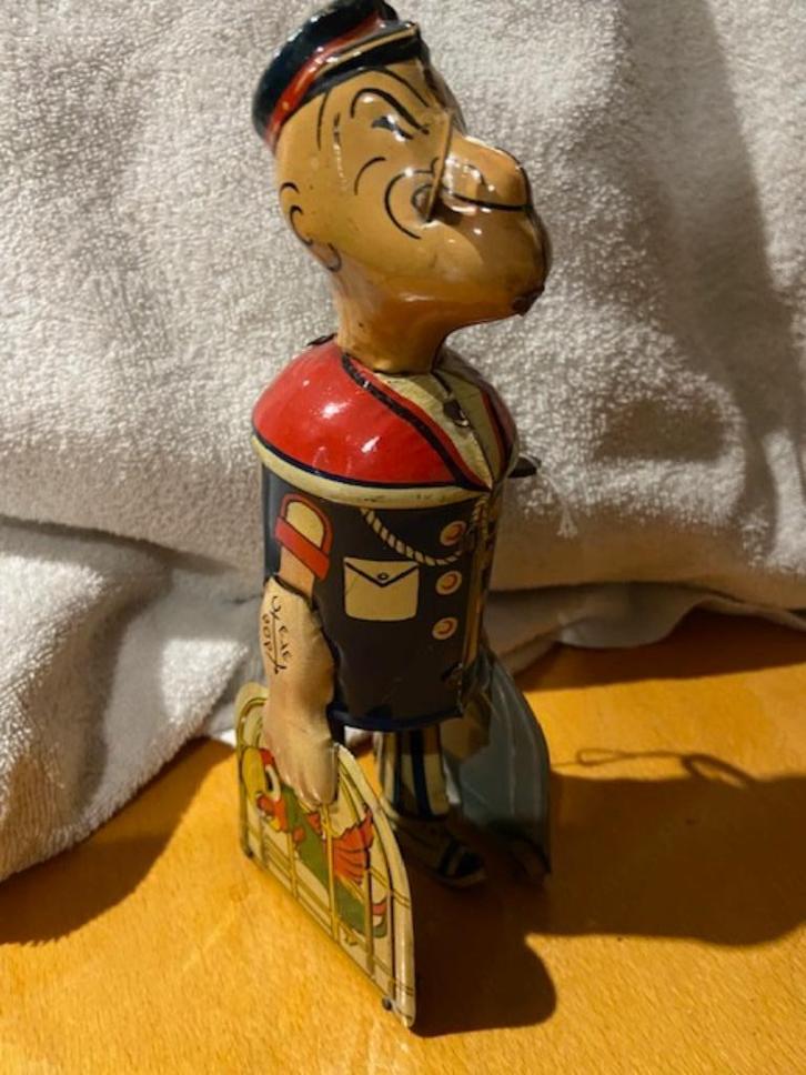 Marx blik windup Walking Popeye papegaaien kooien 30er jaren, Antiek en Kunst, Antiek | Speelgoed, Ophalen of Verzenden