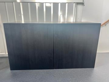 BESTA kast 120x42x64 zwartbruin