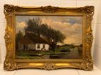Schilderij C. Dijkman Landschap Gouden Lijst, Ophalen