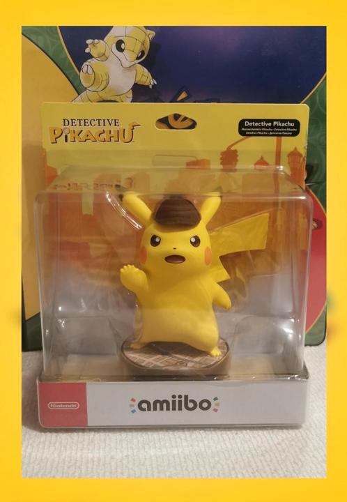 🟣 Nieuwe! Detective Pikachu XL Amiibo Pokémon! 🟣, Spelcomputers en Games, Games | Nintendo Switch, Nieuw, 1 speler, Vanaf 3 jaar