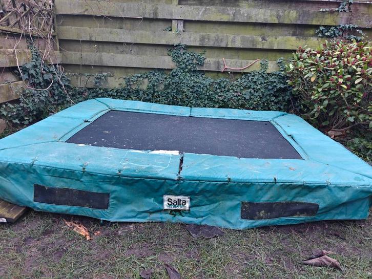 Gratis trampoline 2x1,5 meter, Kinderen en Baby's, Speelgoed | Buiten | Trampolines, Gebruikt, Ophalen