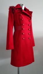MAAC London rode wollen jas leer en fake fur NIEUW S/M, MAAC, Ophalen of Verzenden, Nieuw, Rood