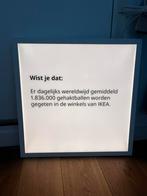 Decoratie lichtbak met tekst, Ophalen, Zo goed als nieuw