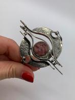 Z250 Prachtige zilveren brutalist armband, Sieraden, Tassen en Uiterlijk, Antieke sieraden, Ophalen of Verzenden, Zilver, Armband