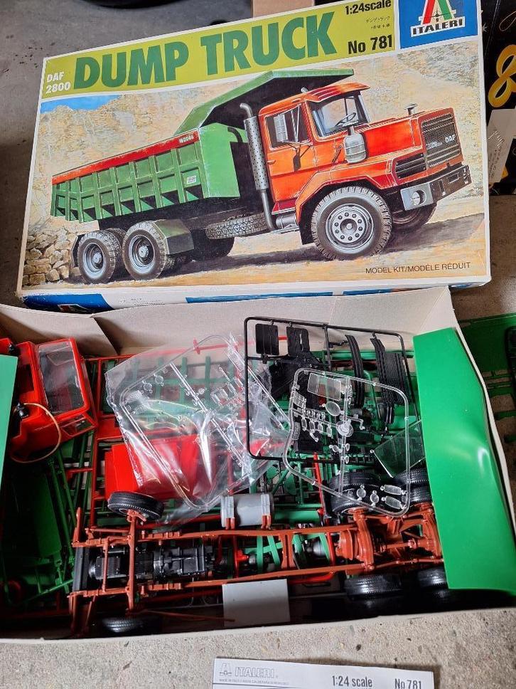 DAF 2800 Dumptruck Italeri 1/24, Hobby en Vrije tijd, Modelbouw | Auto's en Voertuigen, Gebruikt, Truck, 1:32 tot 1:50, Italeri