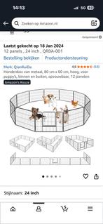 Hondenren - Puppyren - Hondenbench - Staal - 60 cm hoog, Dieren en Toebehoren, Ophalen of Verzenden