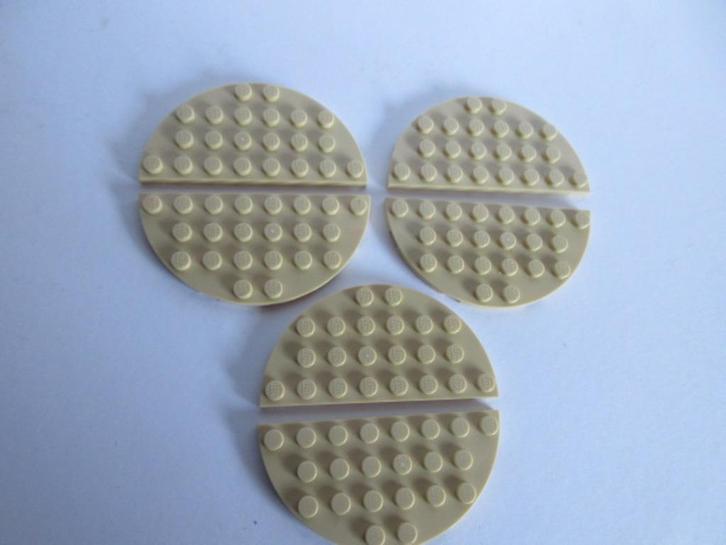 nr. 6901, 6 platen, half rond, beige. Verzenden is mogelijk, Kinderen en Baby's, Speelgoed | Duplo en Lego, Zo goed als nieuw