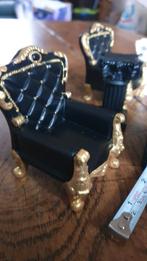 Miniatuur stoelen poppenhuis 1.12 verhouding, Ophalen of Verzenden, Nieuw, Poppenhuis