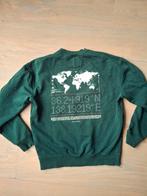 Hallinger groene sweater met backprint, maat S, Hallinger, Ophalen of Verzenden, Zo goed als nieuw, Groen