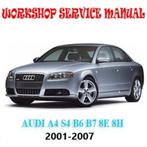 Audi A4 S4 B6 B7 8E 8H 2004-2009 Workshop manual op DVD PDF, Verzenden