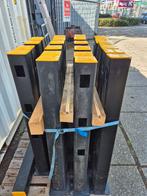 Zwarte kunststof afscheiding palen, Ophalen of Verzenden, Zo goed als nieuw