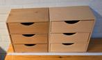 Houten ladekastjes - set van 2, Huis en Inrichting, Kasten | Dressoirs, Minder dan 50 cm, Gebruikt, Eenvoudig, Grenenhout