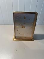 Vintage ImHof Zwitserse schouwklok met verguld gebogen glas, Ophalen of Verzenden, Zo goed als nieuw, Wandklok