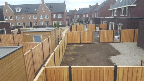 H/B schuttingen 21 planks € 85,00 p/m incl. montage, Tuin en Terras, Schuttingen, Nieuw, Hout, 1 tot 2 meter, 6 meter of meer