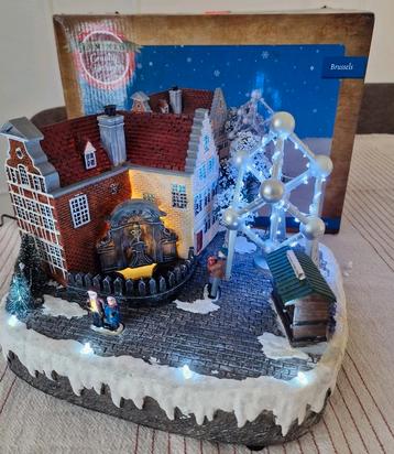 Lumineo kerstdorp Brussel Panorama kersthuis beschikbaar voor biedingen