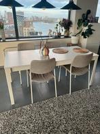 Ikea Eattafel met 4 stoelen (Viarp beige/bruin), Huis en Inrichting, Ophalen of Verzenden, Zo goed als nieuw