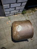 Koperen Pot met Hengsel - 30cm Hoog, 38cm Doorsnede, 25 tot 40 cm, Gebruikt, Rond, Binnen