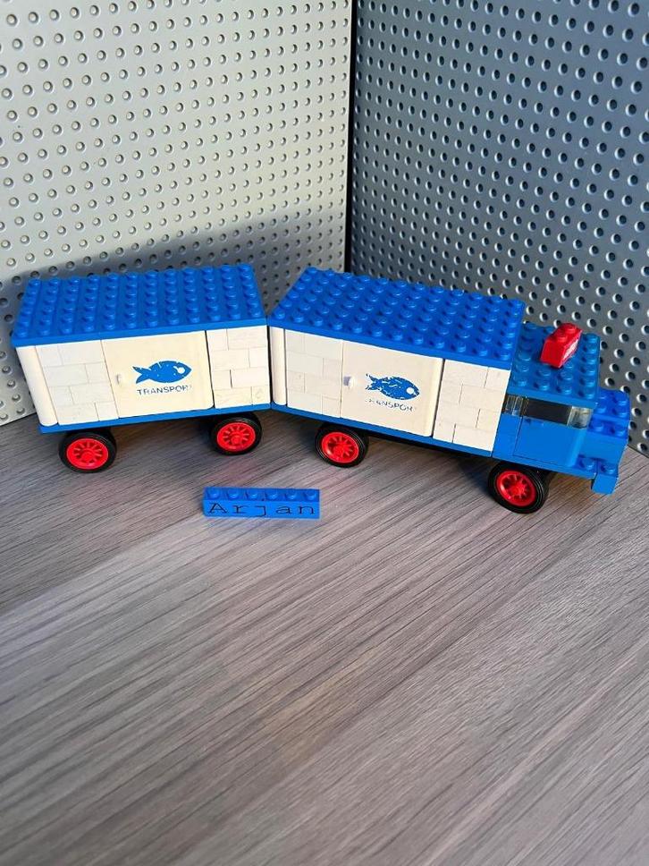 LEGO Space 375 Refrigerator Truck and Trailer, Kinderen en Baby's, Speelgoed | Duplo en Lego, Gebruikt, Lego, Complete set, Ophalen of Verzenden