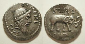 Romeinse Republiek - 47/6 BC - Metellus Scipio AR Denarius  beschikbaar voor biedingen