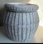 Rotan vintage mand, Ophalen, Rond, Riet, Mand