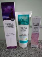therme producten: body gel lotion, home spray, sticks, NIEUW, Ophalen of Verzenden, Nieuw, Bodylotion, Crème of Olie