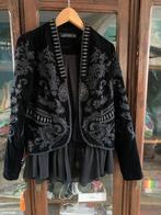 Zara boho geborduurd jasje maat s zwart fluweel, Ophalen of Verzenden, Zo goed als nieuw, Jasje, Maat 36 (S)