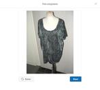 Nieuw! Miss Etam Zwarte - zilveren glitter top maat XL 44, Zwart, Maat 46/48 (XL) of groter, Nieuw, Ophalen of Verzenden