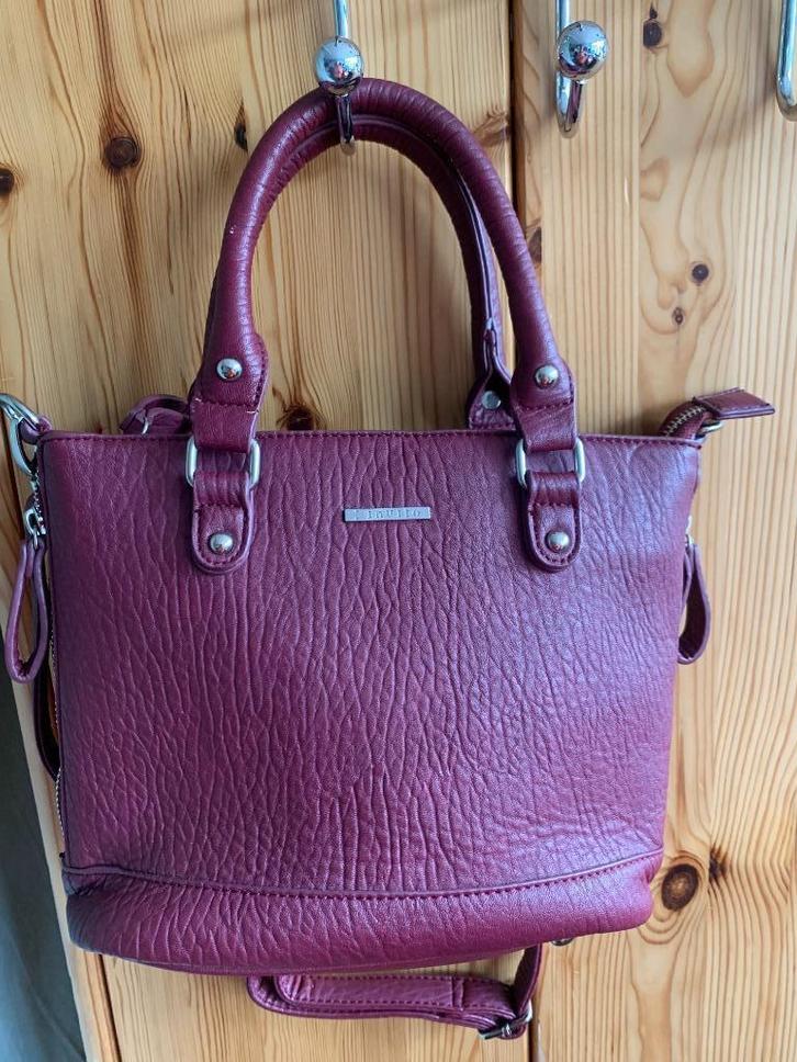 Invito dames schouder tasje(nr.13 D4), Sieraden, Tassen en Uiterlijk, Tassen | Damestassen, Zo goed als nieuw, Schoudertasje, Rood