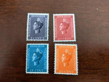 NED. INDIE 1938; JUBILEUM KONINGIN WILHELMINA beschikbaar voor biedingen